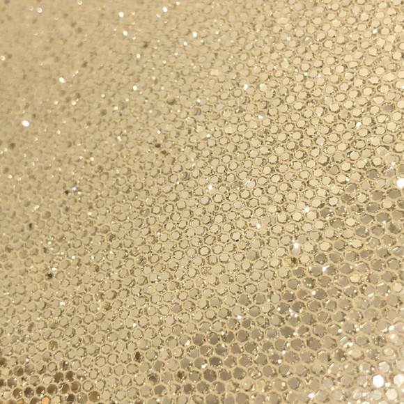 Deux Lux Heart Shaped Silver Sparkle Baby Pouch - Picture 8 of 16